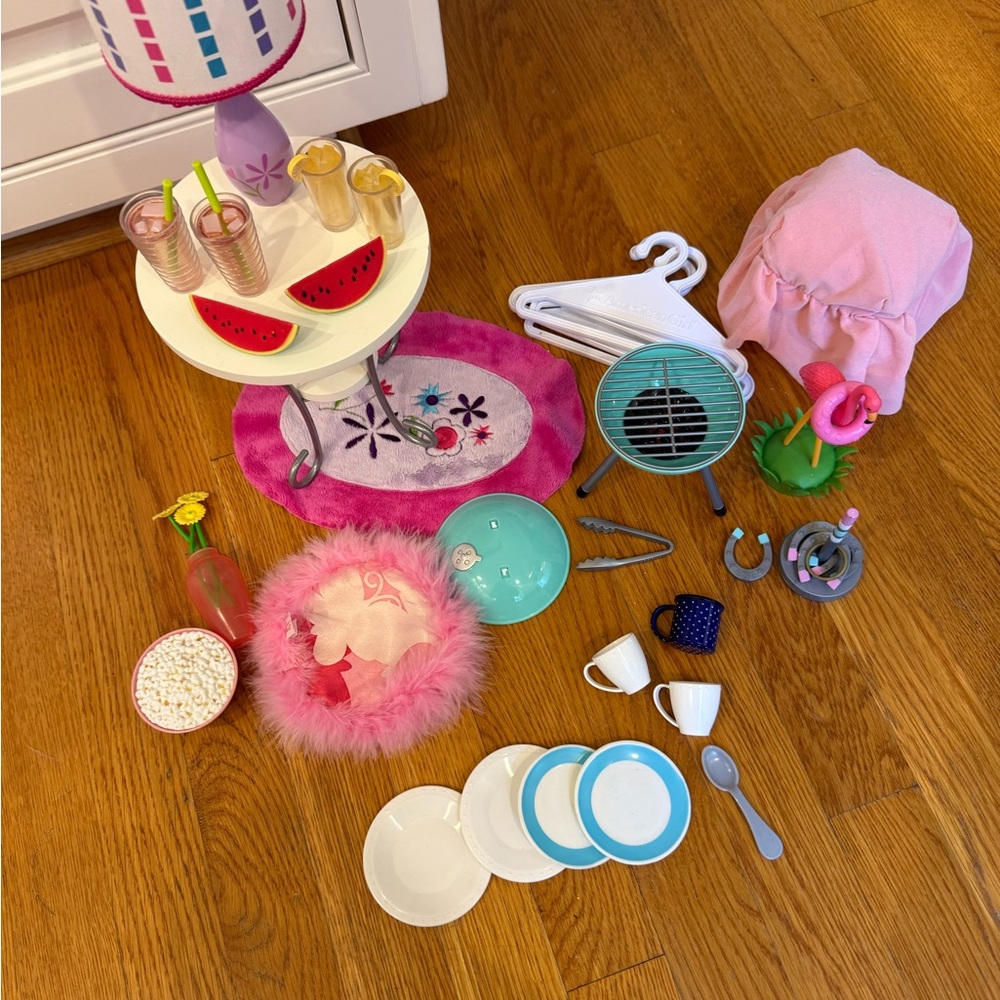 Lot of items for play with American Girl dolls or OG dolls